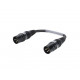 Sommer Cable - Adaptercable XLR(M)/XLR(M) 0.15m bk 2