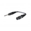 Sommer Cable - Adaptercable XLR(F)/Jack stereo 0.15m