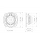 Lavoce - WAN061.80  6.5" Woofer, Neodyme Magnet Aluminium Basket Driver 6