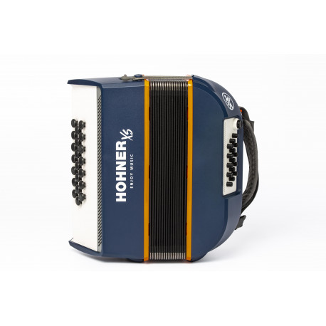 Honner - ACORDEON XS INFANTIL, BOTONES, C, AZUL/NARANJA, CON MOCHILA 1