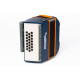 Honner - ACORDEON XS INFANTIL, BOTONES, C, AZUL/NARANJA, CON MOCHILA 2