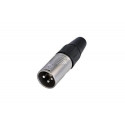 REAN - CONECTOR XLR 3P MACHO RC3M