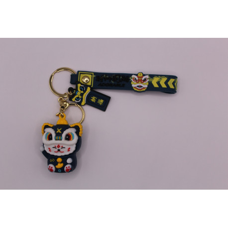 VanTian - Llavero Gato De La Suerte Azul