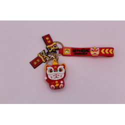 VanTian - Llavero Gato De La Suerte Rojo