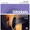 D'addario - EJ13 - 80/20 BronzeLight [11-52]