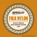 D'addario - EJ34 Folk Nylon, Ball End
