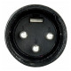 Dap Audio - XLR 3p. Connector Male, Black housing 1