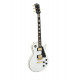 Dimavery - LP-520 E-Guitar, white/gold 1
