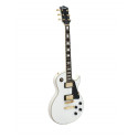 Dimavery - LP-520 E-Guitar, white/gold