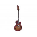 Dimavery - LP-612 E-Guitar, flamed sunburst