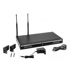 Omnitronic - UR-222D 2-Channel UHF Receiver 1