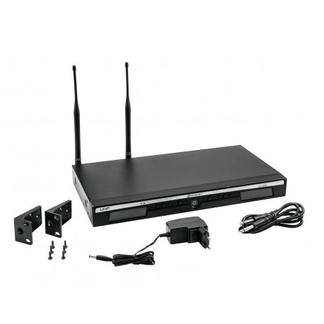 Omnitronic - UR-222D 2-Channel UHF Receiver 1