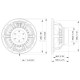 Lavoce - WAN082.00 8" Woofer Neodymium Magnet Aluminium Basket Driver 6