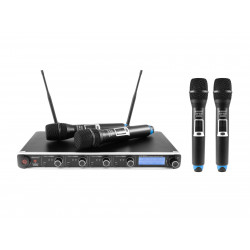 Omnitronic - UHF-304 4-Channel Wireless Mic System 823-832/863-865MHz 1