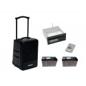 Omnitronic - Set MOM-10BT4 Modular wireless PA system + CD Player with USB&SD + 2x Battery