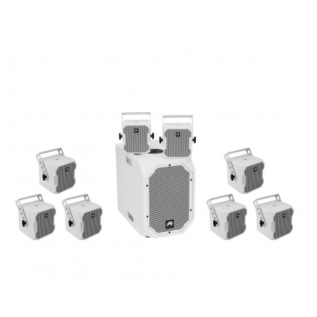 Omnitronic - Set BOB-10A wh + 8x BOB-4 wh 1