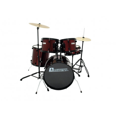 Dimavery - DS-200 Drum set, wine red 1