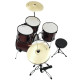 Dimavery - DS-200 Drum set, wine red 2