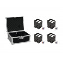 Eurolite - Set 4x AKKU UP-4 QCL Spot QuickDMX + Case