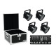 Eurolite - Set 4x LED PAR-56 HCL bk + Case + Controller 2