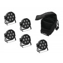 Eurolite - Set 5x LED SLS-7 HCL Spot + Soft Bag