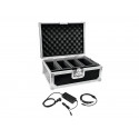 Eurolite - Set Flightcase 4x AKKU Flat Light 1 + Ladegerät
