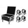 Eurolite - Set 4x LED IP PAR 14x8W QCL + Case 1
