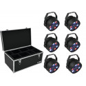 Eurolite - Set 6x LED PARty Spot + Case TDV-1