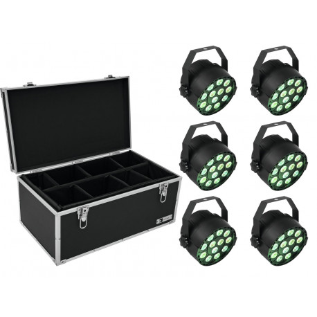 Eurolite - Set 6x LED PARty TCL Spot + Case TDV-1 1