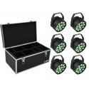 Eurolite - Set 6x LED PARty TCL Spot + Case TDV-1