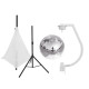 Eurolite - Set Mirror ball 30cm with stand and tripod cover white 2