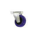Roadinger - Swivel Castor 100mm blue shielded bearing