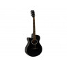 Dimavery - AW-400 Western guitar LH, black 1