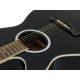 Dimavery - AW-400 Western guitar LH, black 8