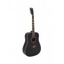 Dimavery - STW-40 Western guitar, black