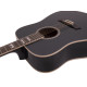 Dimavery - STW-40 Western guitar, black 8
