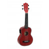 Dimavery - UK-100 Soprano ukulele, flamed red 1