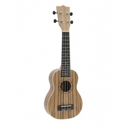 Dimavery - UK-400 Ukulele soprano "Zebrawood" 1