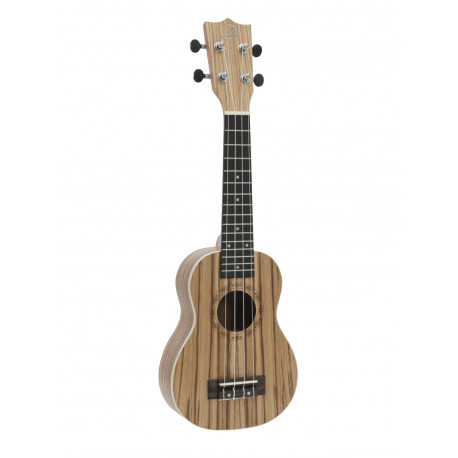 Dimavery - UK-400 Ukulele soprano "Zebrawood" 1