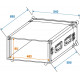 Roadinger - Amplifier Rack PR-2ST, 6U, 57cm deep 7
