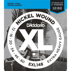 D'addario - EXL148 NICKEL WOUND, EXTRA-HEAVY [12-60] 1