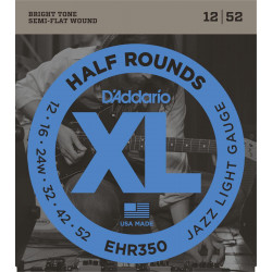 D'addario - EHR350 HALF ROUNDS JAZZ LIGHT [12-52] 1
