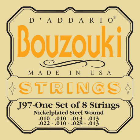 D'addario - EJ97 GREEK BOUZOUKI, 8-STRING, NICKEL WOUND 1