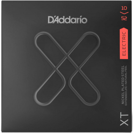 D'addario - XTE1052 ELECTRIC NICKEL XT COATED LIGHT TOP - HEAVY BOTTOM 1