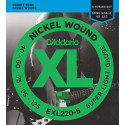 D'addario - EXL220-5 5-STRING BASS, SUPER LIGHT, LONG SCALE [40-125]