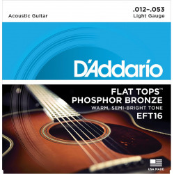 D'addario - EFT16 FLAT TOPS PHOSPHOR BRONZE REGULAR [12-53] 1