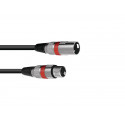 Omnitronic - XLR cable 3pin 1.5m bk/rd