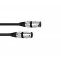 Omnitronic - Adaptercable XLR(M)/XLR(M) 0.2m bk