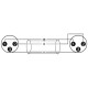 Omnitronic - Adaptercable XLR(M)/XLR(M) 0.2m bk 2