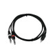 Omnitronic - Adaptercable 3.5 Jack/2xJack 1.5m bk 5